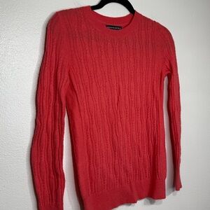 Banana Republic Cable Knit Merino Wool Cashmere Blend Sweater